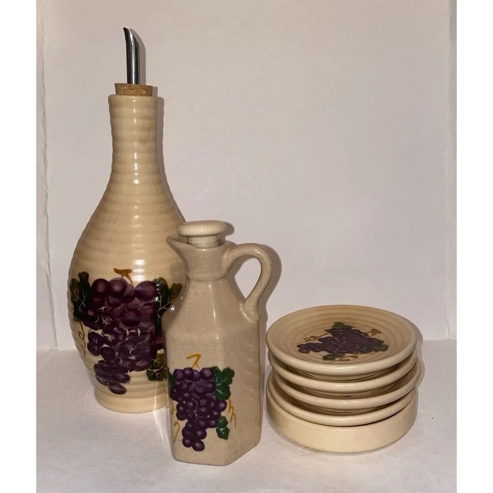 Olive Oil/ Vinegar Decanter Set